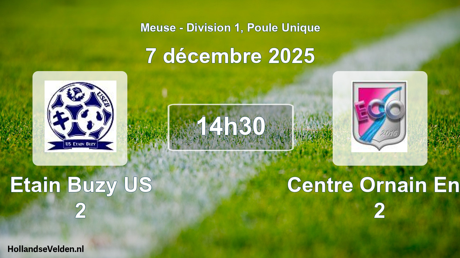 Match programmé: Etain Buzy US 2 - Centre Ornain Ent. 2 (7 décembre 2025)