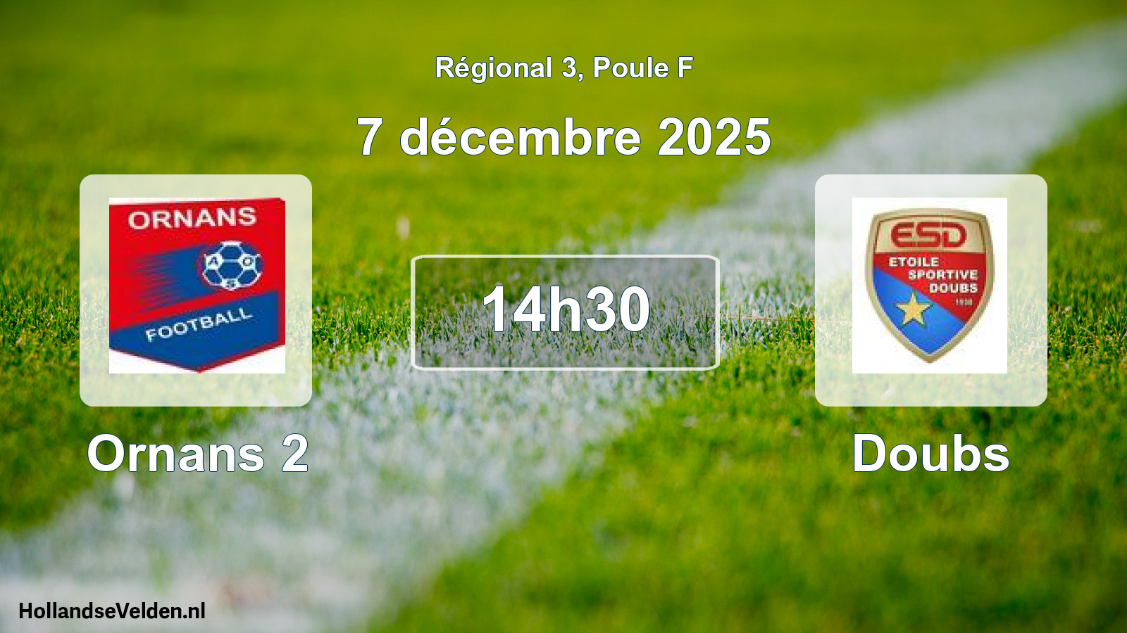 Scheduled Match: Ornans 2 - Doubs (7 December 2025)