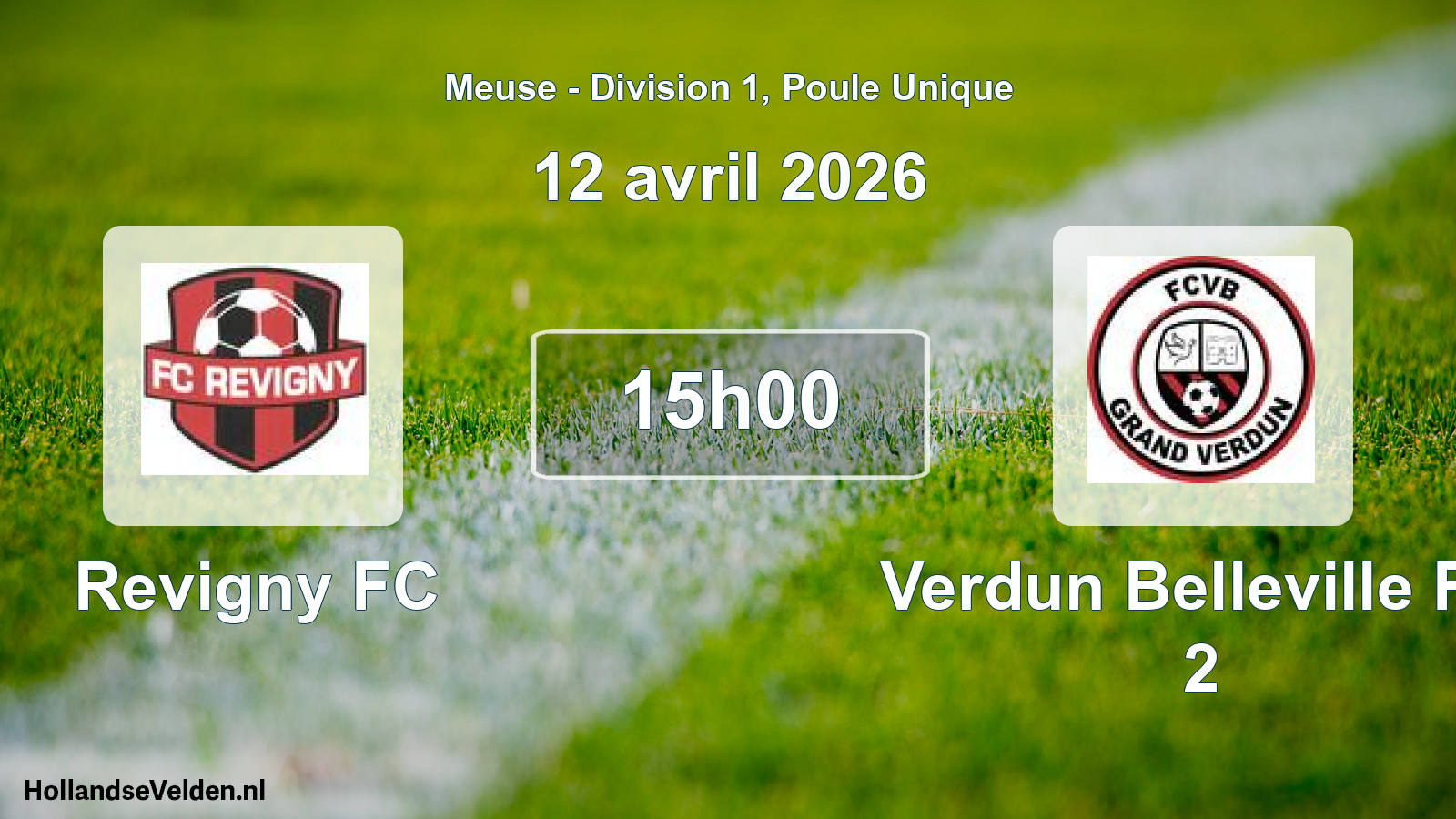 Scheduled Match: Revigny FC - Verdun Belleville FC 2 (12 April 2026)