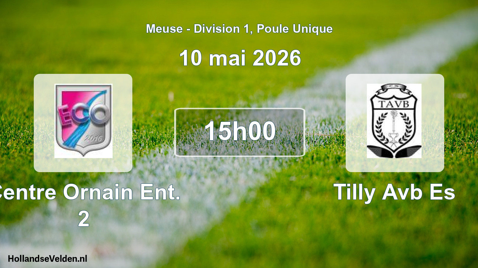 Match programmé: Centre Ornain Ent. 2 - Tilly Avb Es (10 mai 2026)