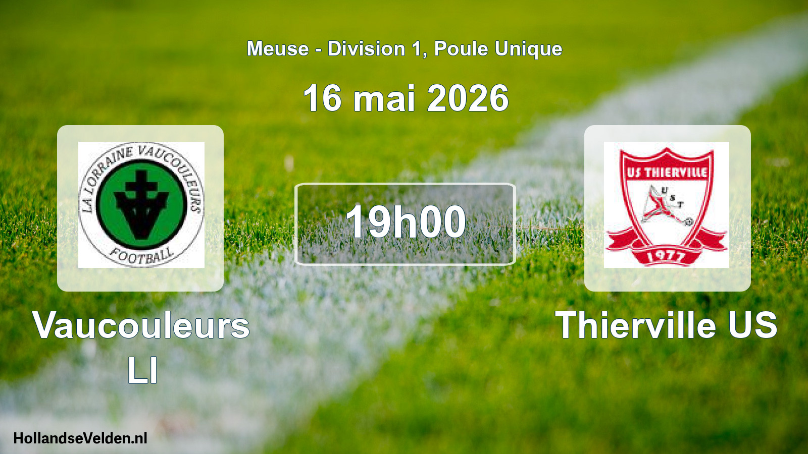 Match programmé: Vaucouleurs Ll - Thierville US (16 mai 2026)