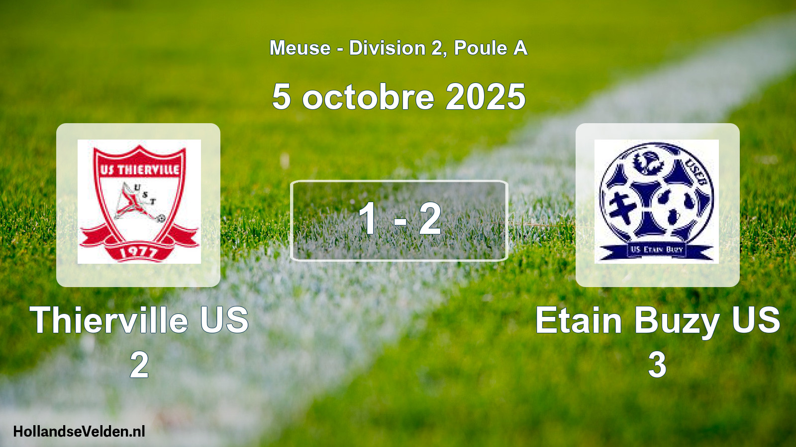 Match joué: Thierville US 2 - Etain Buzy US 3 1 - 2 (5 octobre 2025)