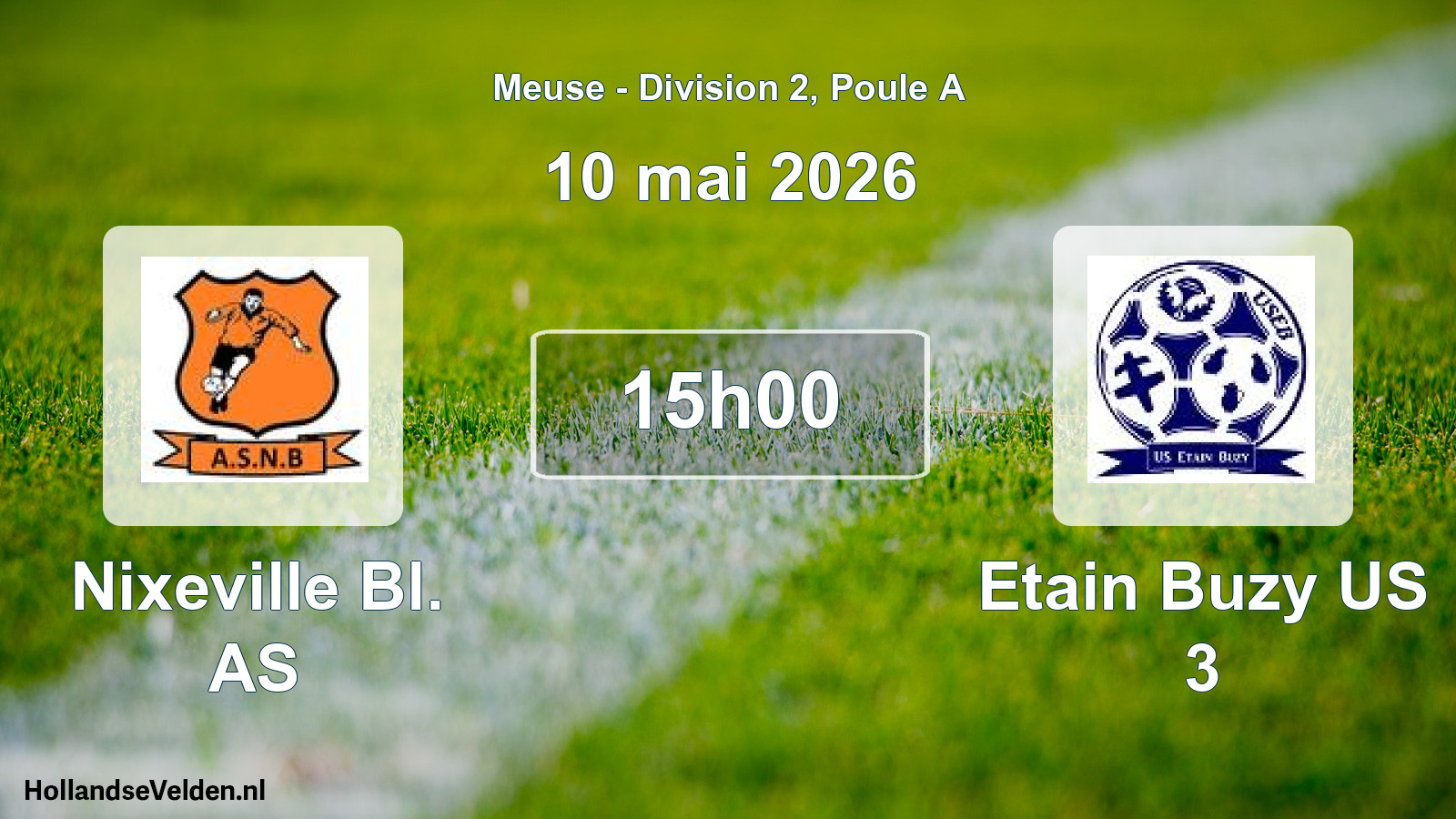 Scheduled Match: Nixeville Bl. AS - Etain Buzy US 3 (10 May 2026)