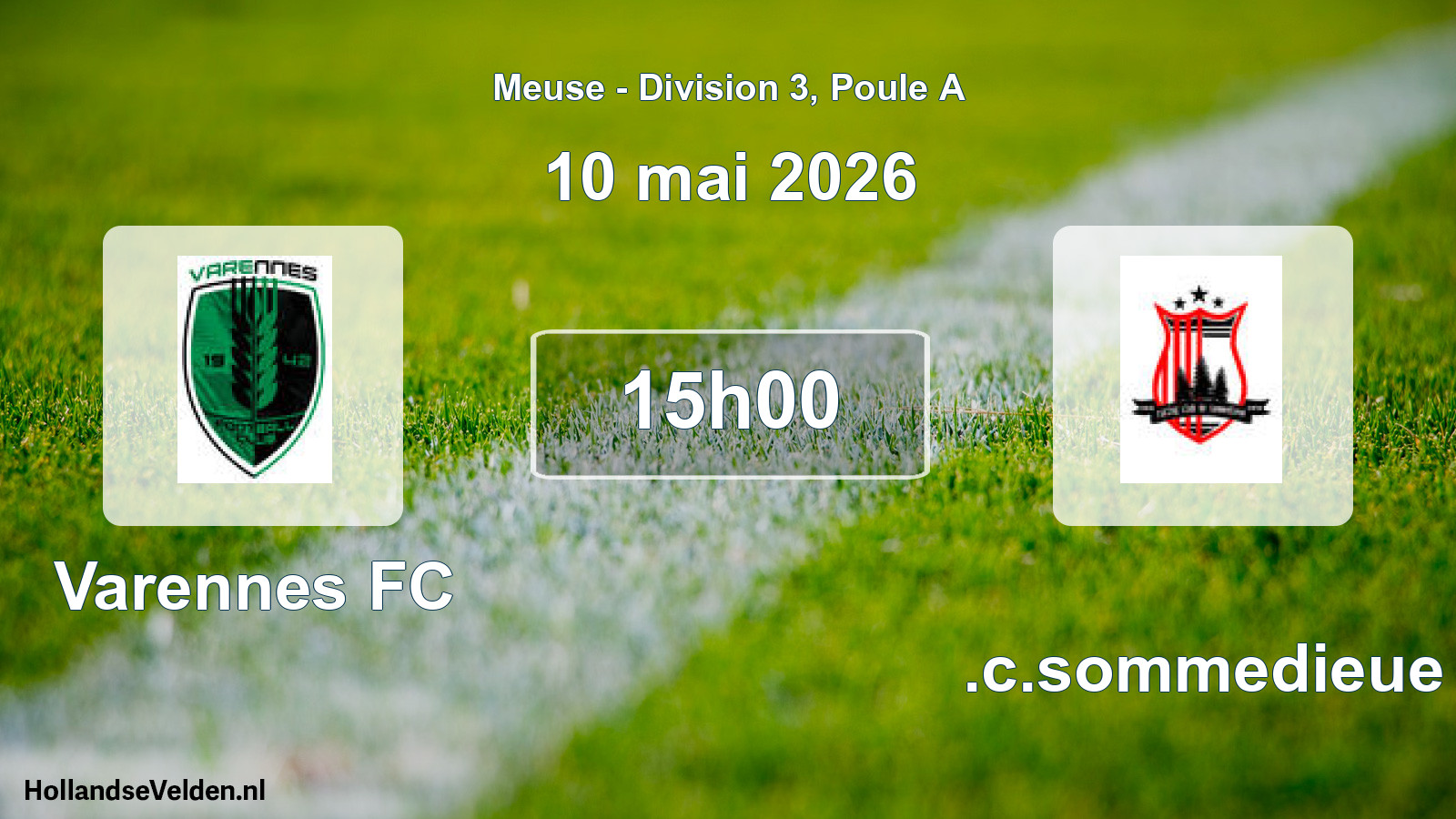 Match programmé: Varennes FC - R.c.sommedieue (10 mai 2026)