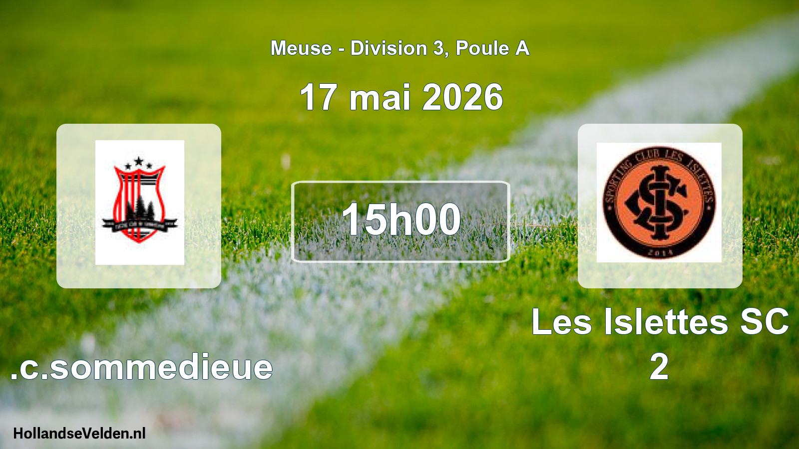 Match programmé: R.c.sommedieue - Les Islettes SC 2 (17 mai 2026)