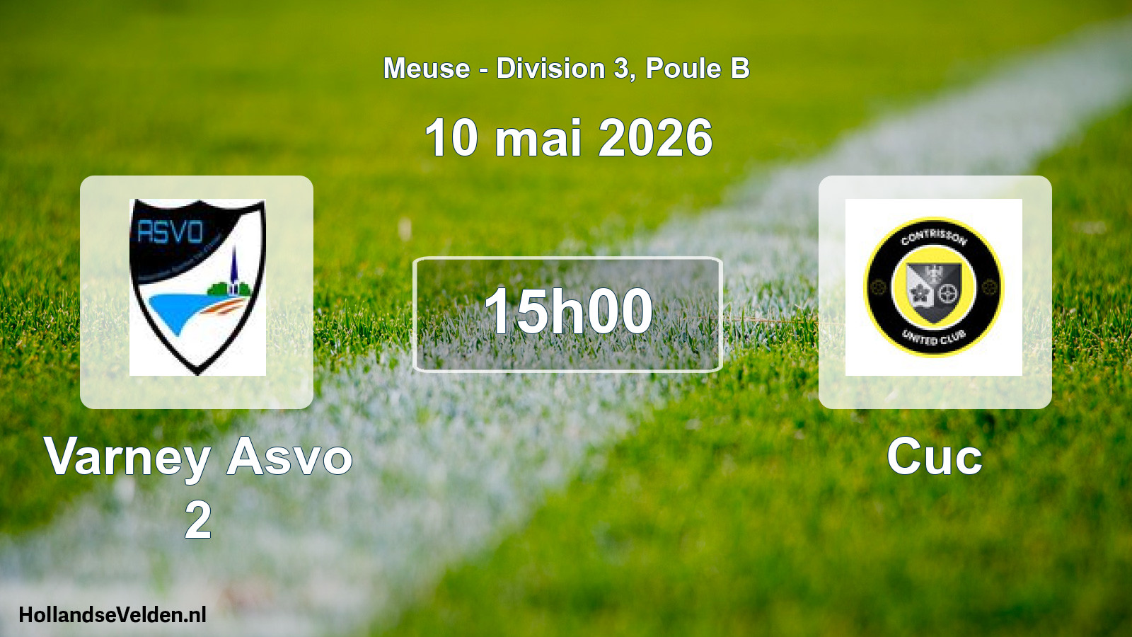 Match programmé: Varney Asvo 2 - Cuc (10 mai 2026)