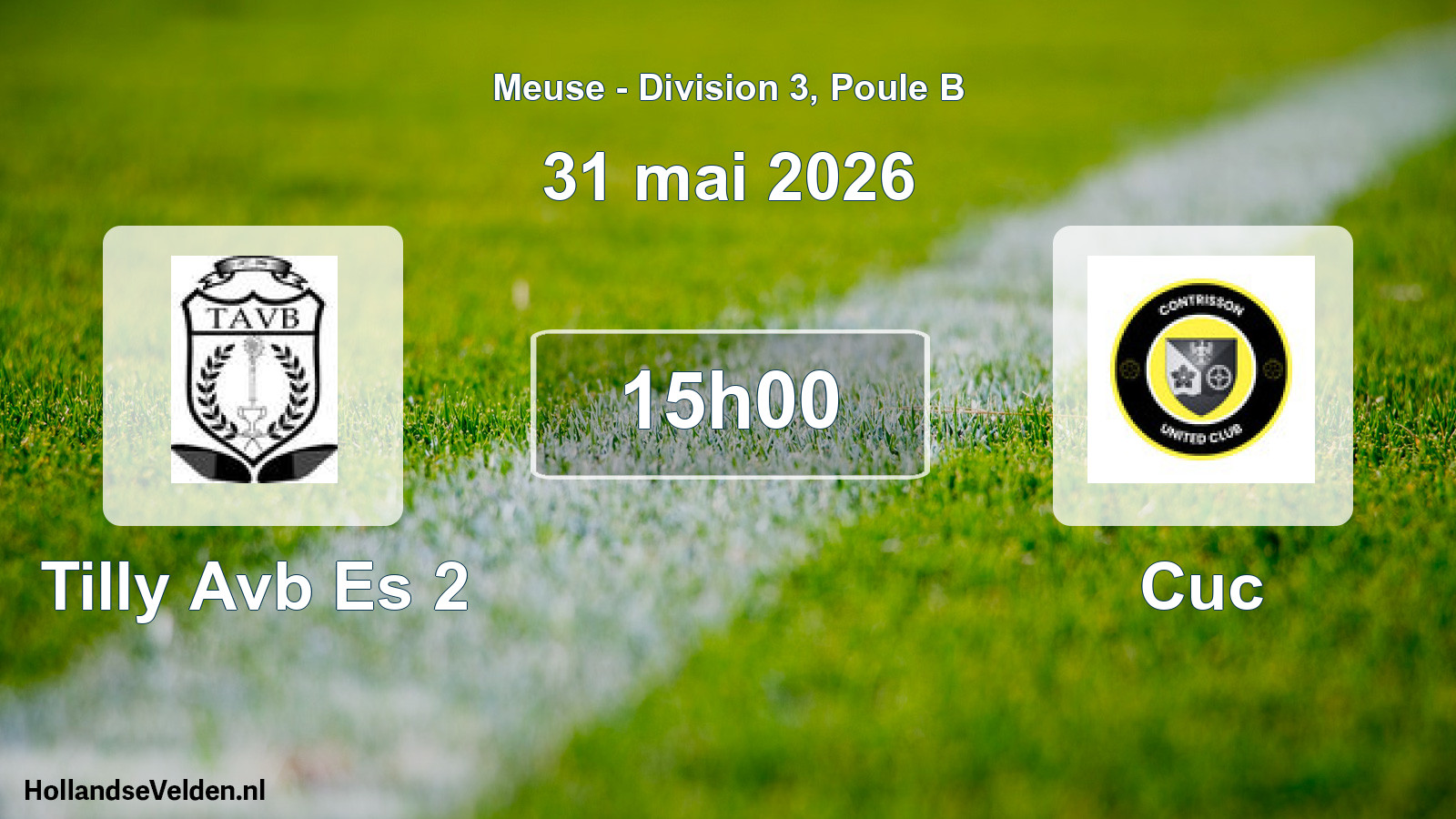 Scheduled Match: Tilly Avb Es 2 - Cuc (31 May 2026)