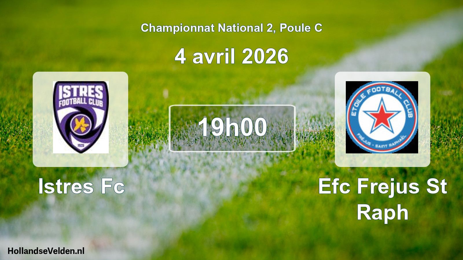 Scheduled Match: Istres Fc - Efc Frejus St Raph (4 April 2026)