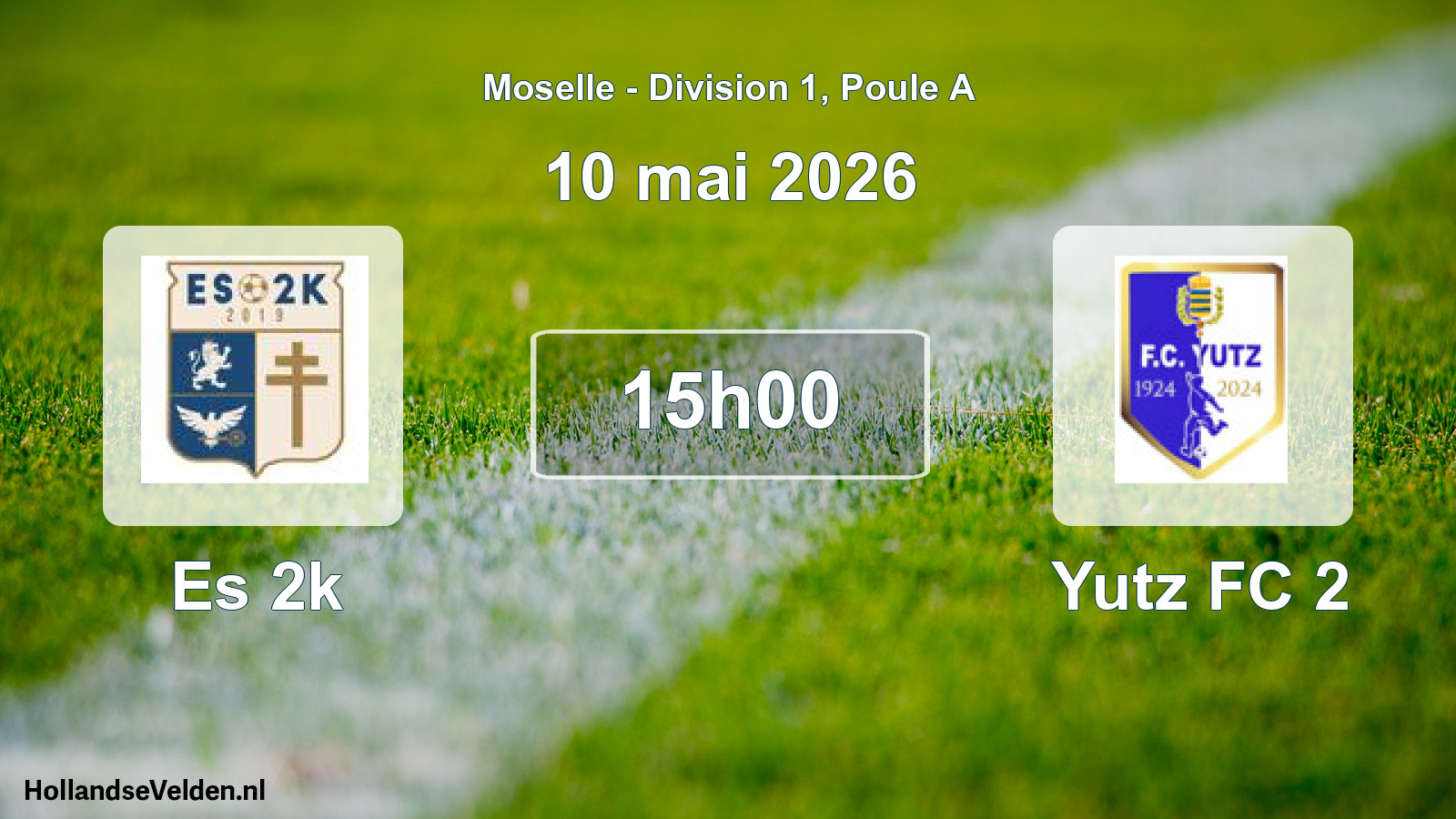Match programmé: Es 2k - Yutz FC 2 (10 mai 2026)