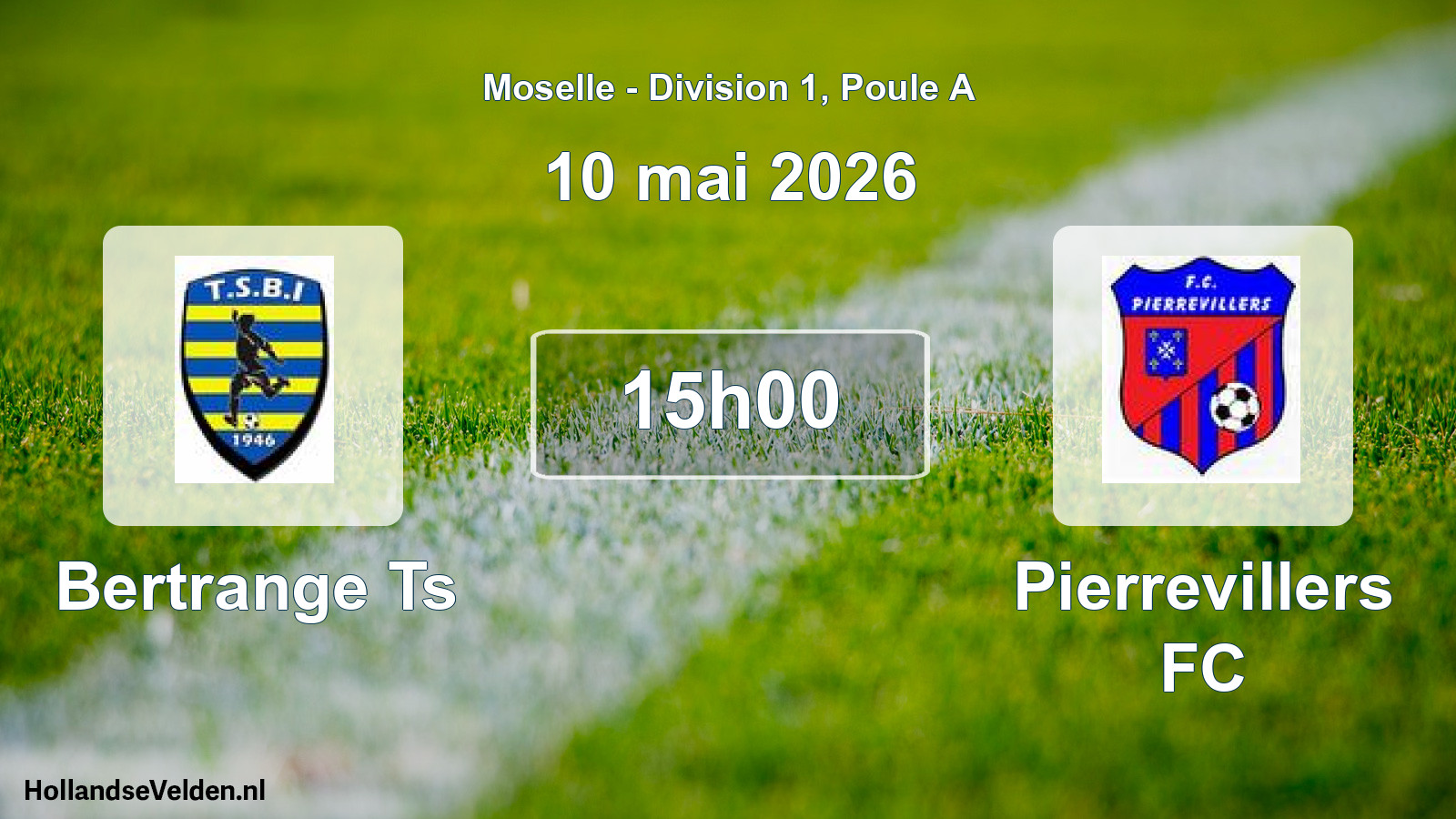 Scheduled Match: Bertrange Ts - Pierrevillers FC (10 May 2026)