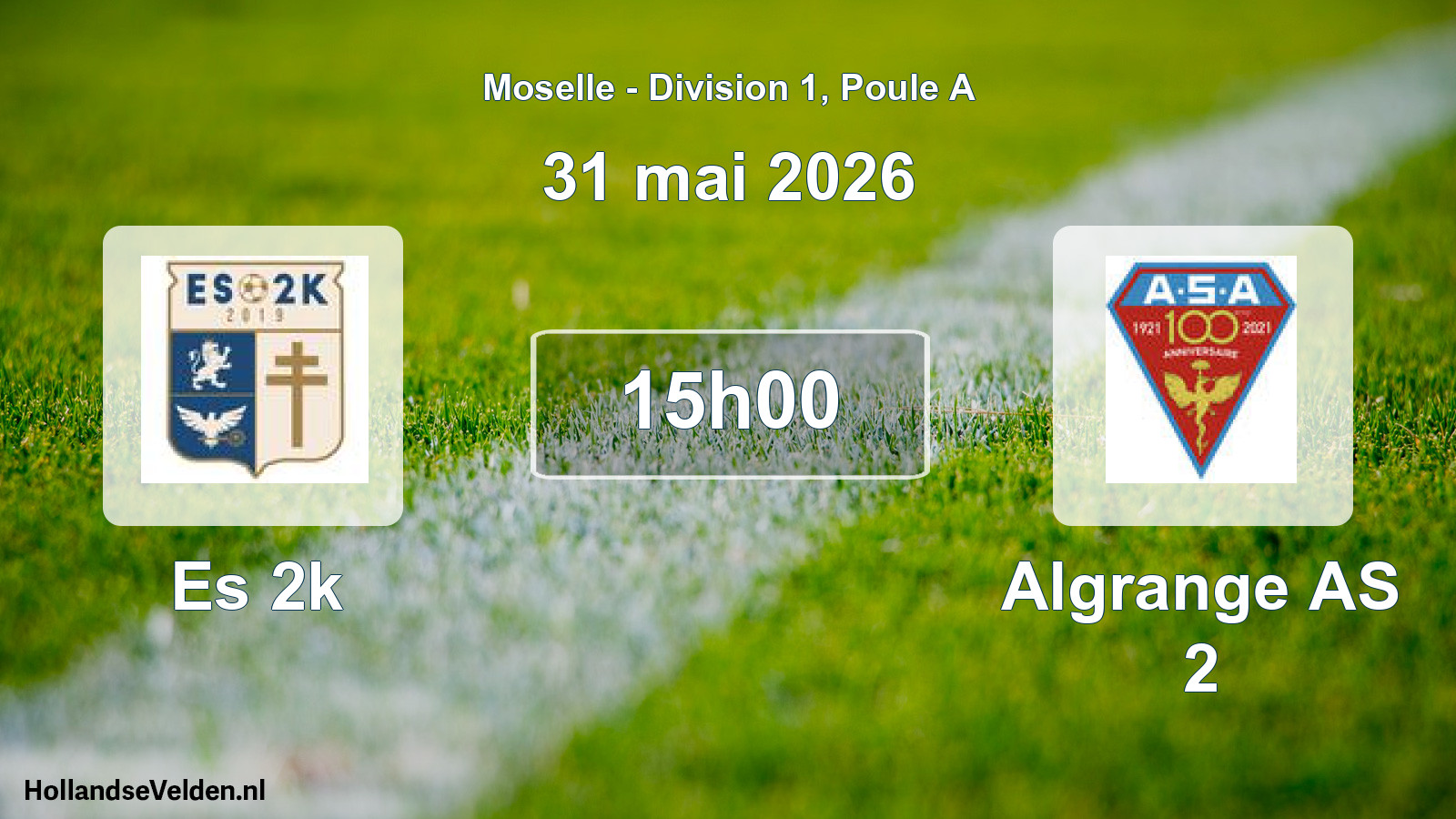 Scheduled Match: Es 2k - Algrange AS 2 (31 May 2026)
