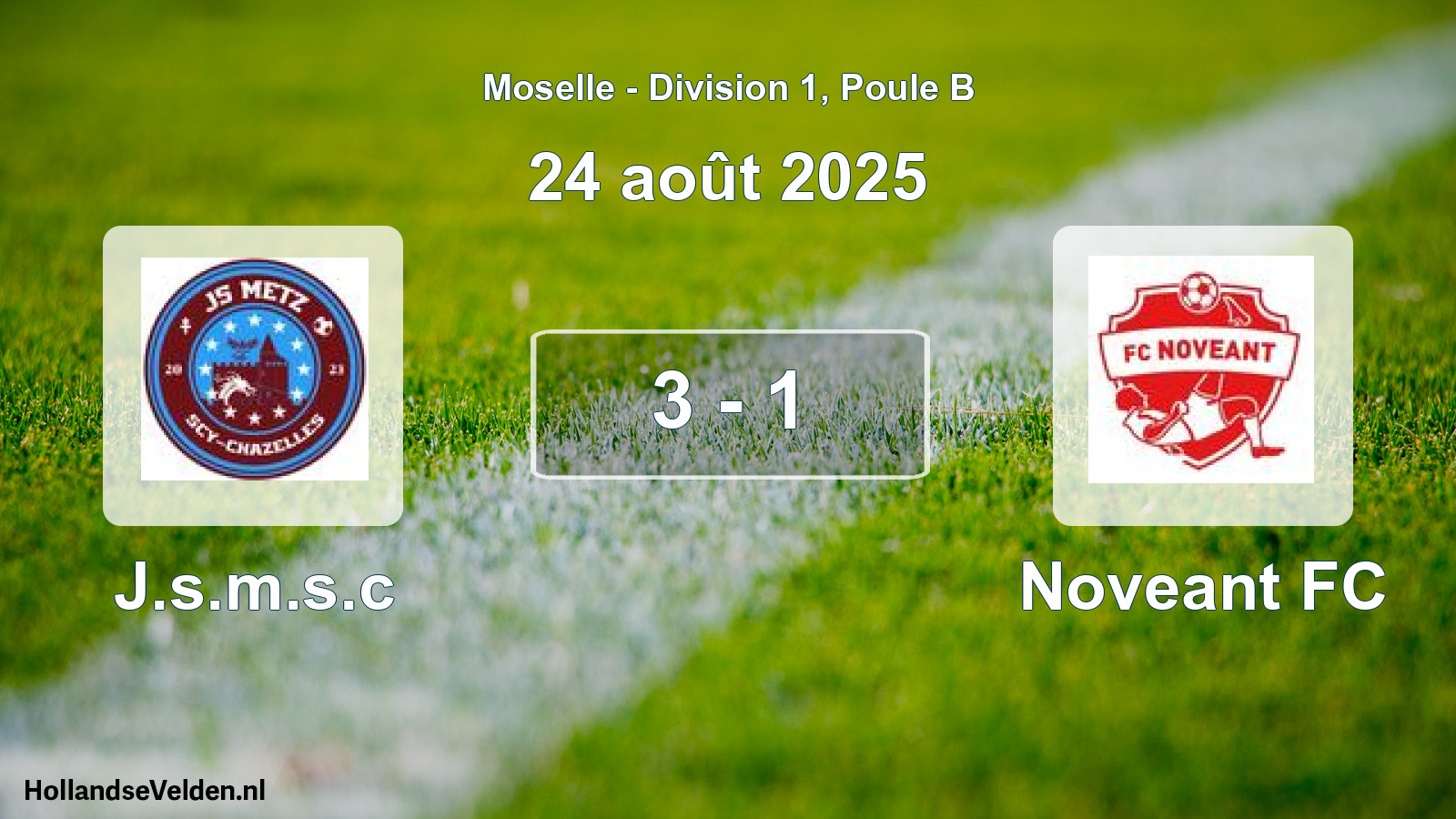 Match joué: J.s.m.s.c - Noveant FC 3 - 1 (24 août 2025)