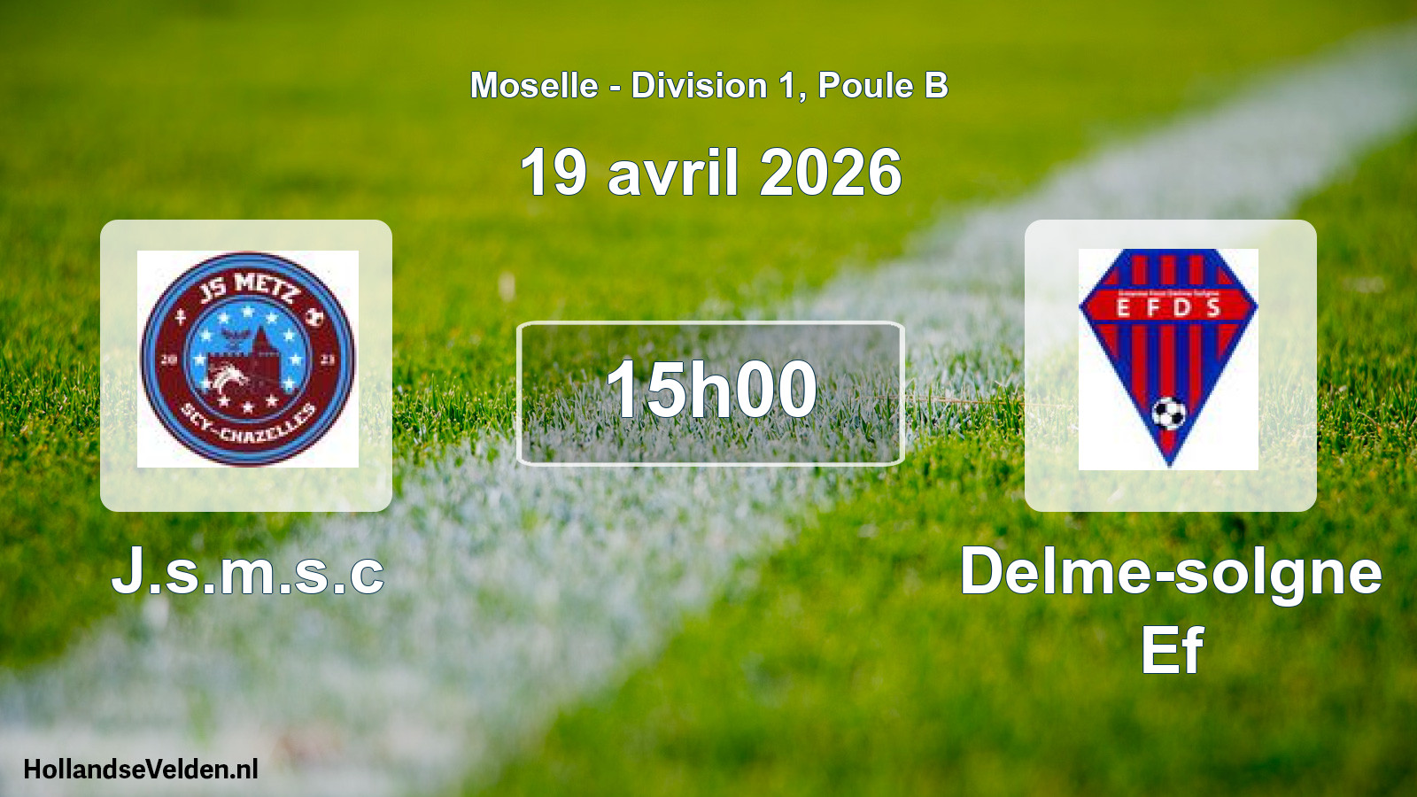 Match programmé: J.s.m.s.c - Delme-solgne Ef (19 avril 2026)