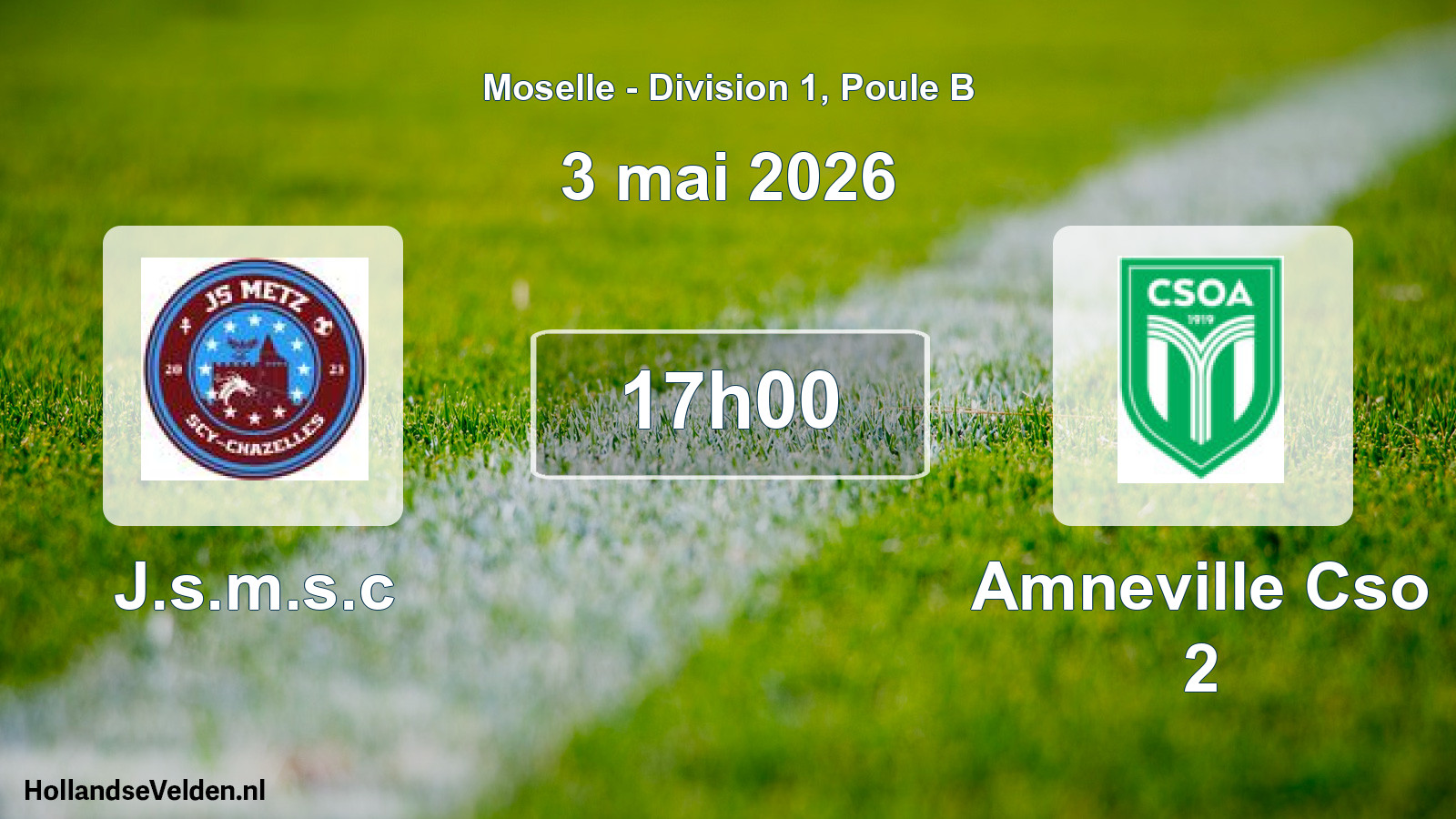 Scheduled Match: J.s.m.s.c - Amneville Cso 2 (3 May 2026)