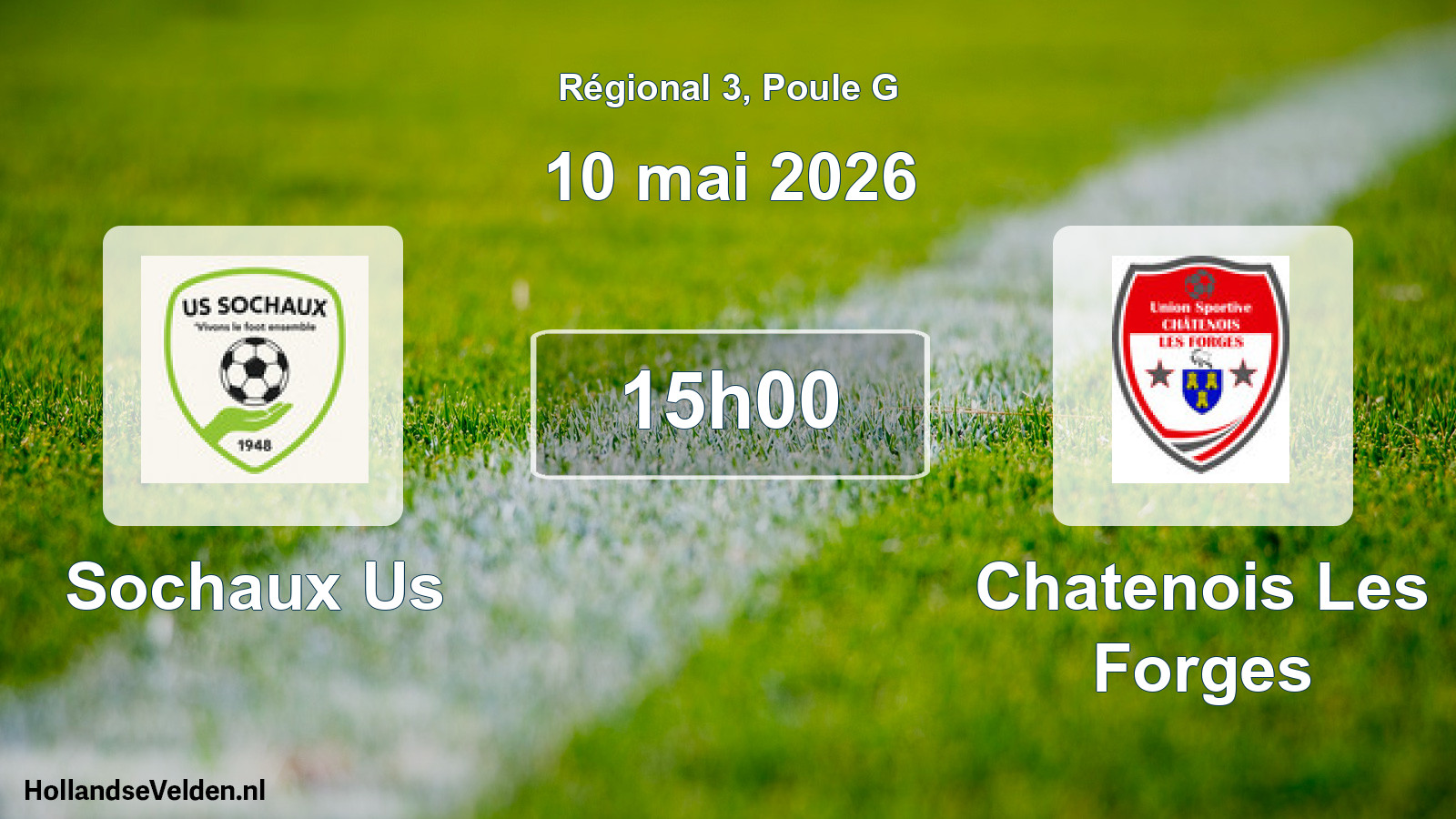 Geplande wedstrijd: Sochaux Us - Chatenois Les Forges (10 mei 2026)