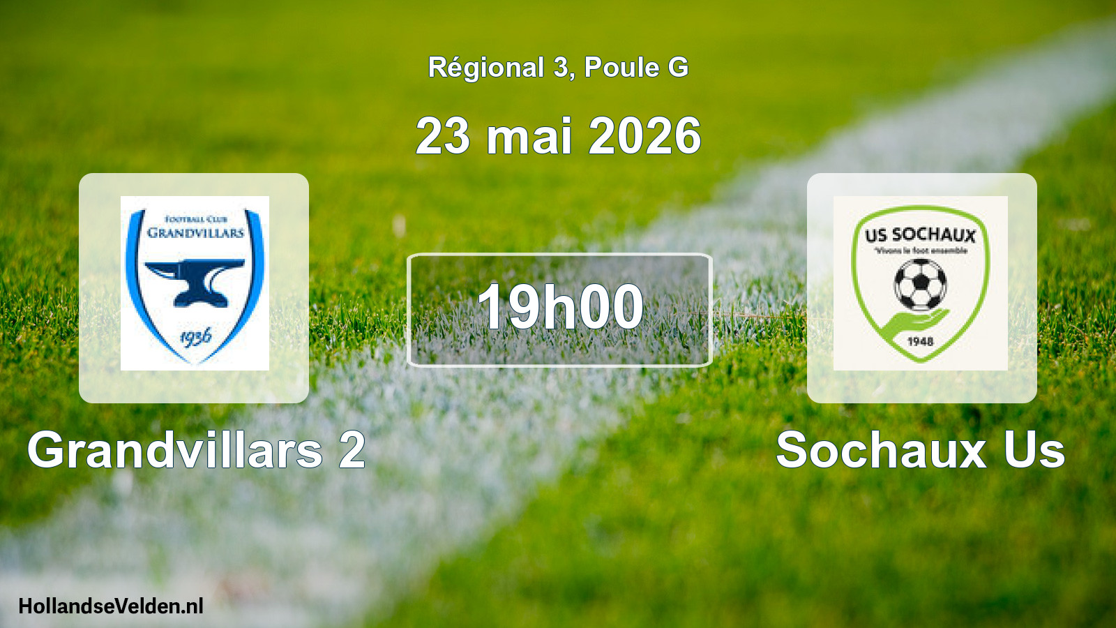 Geplande wedstrijd: Grandvillars 2 - Sochaux Us (23 mei 2026)