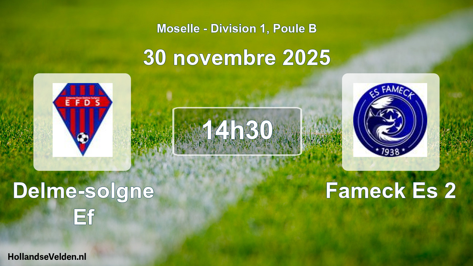 Match programmé: Delme-solgne Ef - Fameck Es 2 (30 novembre 2025)
