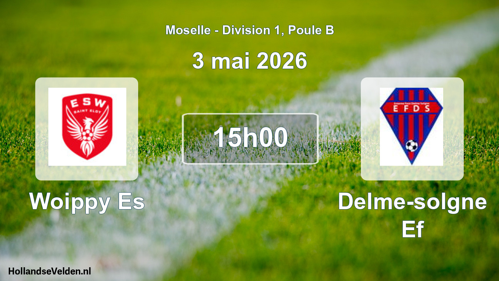Match programmé: Woippy Es - Delme-solgne Ef (3 mai 2026)