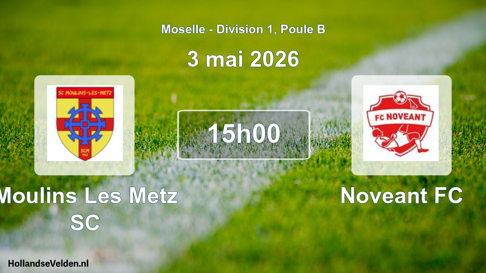 Geplande wedstrijd: Moulins Les Metz SC - Noveant FC (3 mei 2026)