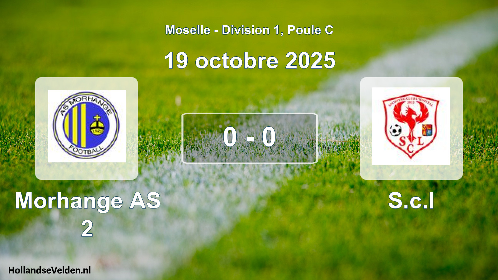 Match joué: Morhange AS 2 - S.c.l 0 - 0 (19 octobre 2025)