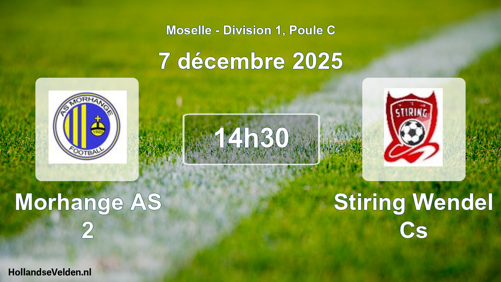 Scheduled Match: Morhange AS 2 - Stiring Wendel Cs (7 December 2025)