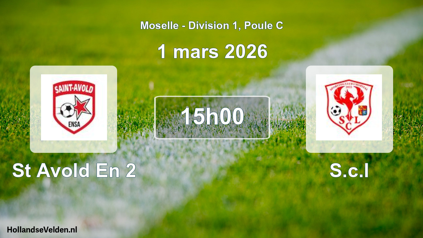 Scheduled Match: St Avold En 2 - S.c.l (1 March 2026)