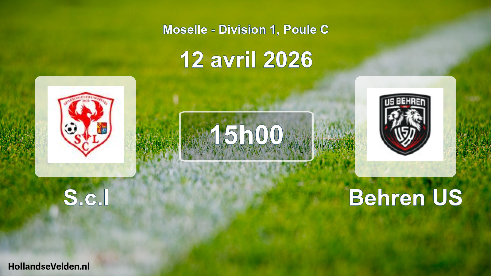 Match programmé: S.c.l - Behren US (12 avril 2026)