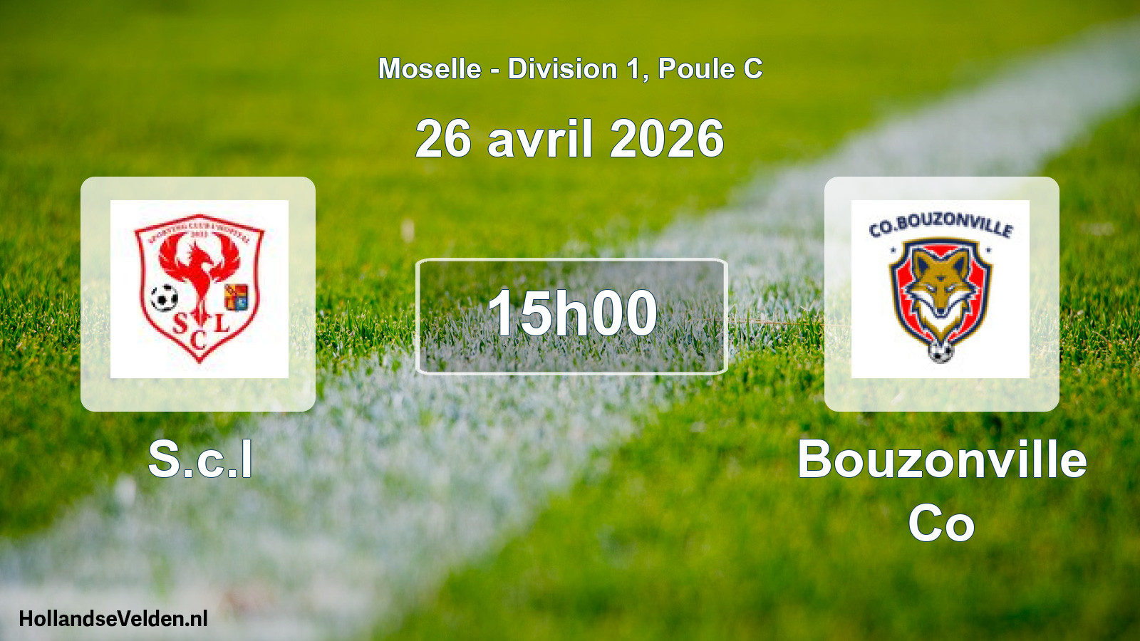 Scheduled Match: S.c.l - Bouzonville Co (26 April 2026)