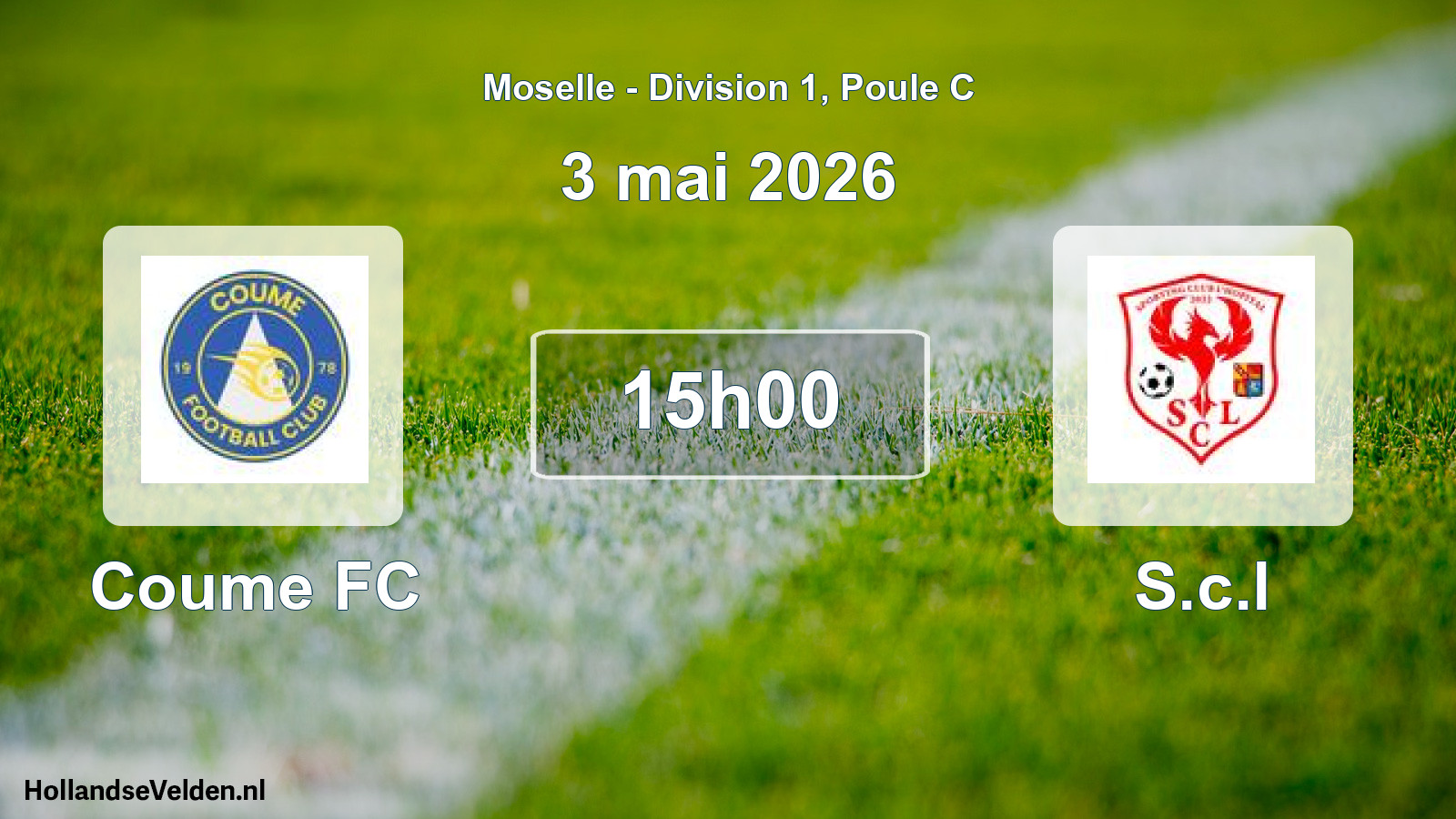 Match programmé: Coume FC - S.c.l (3 mai 2026)