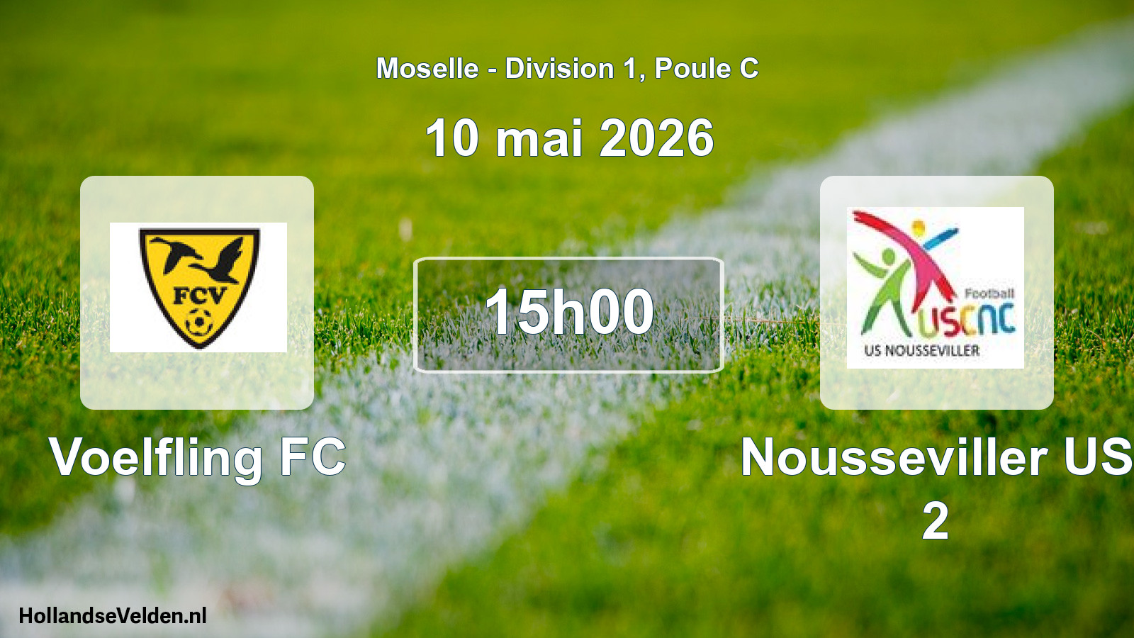 Match programmé: Voelfling FC - Nousseviller US 2 (10 mai 2026)
