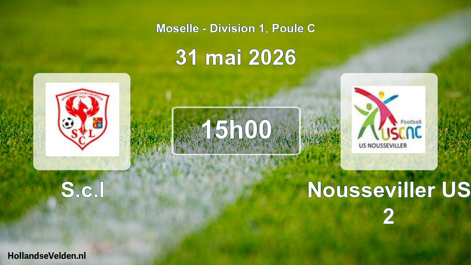 Geplande wedstrijd: S.c.l - Nousseviller US 2 (31 mei 2026)
