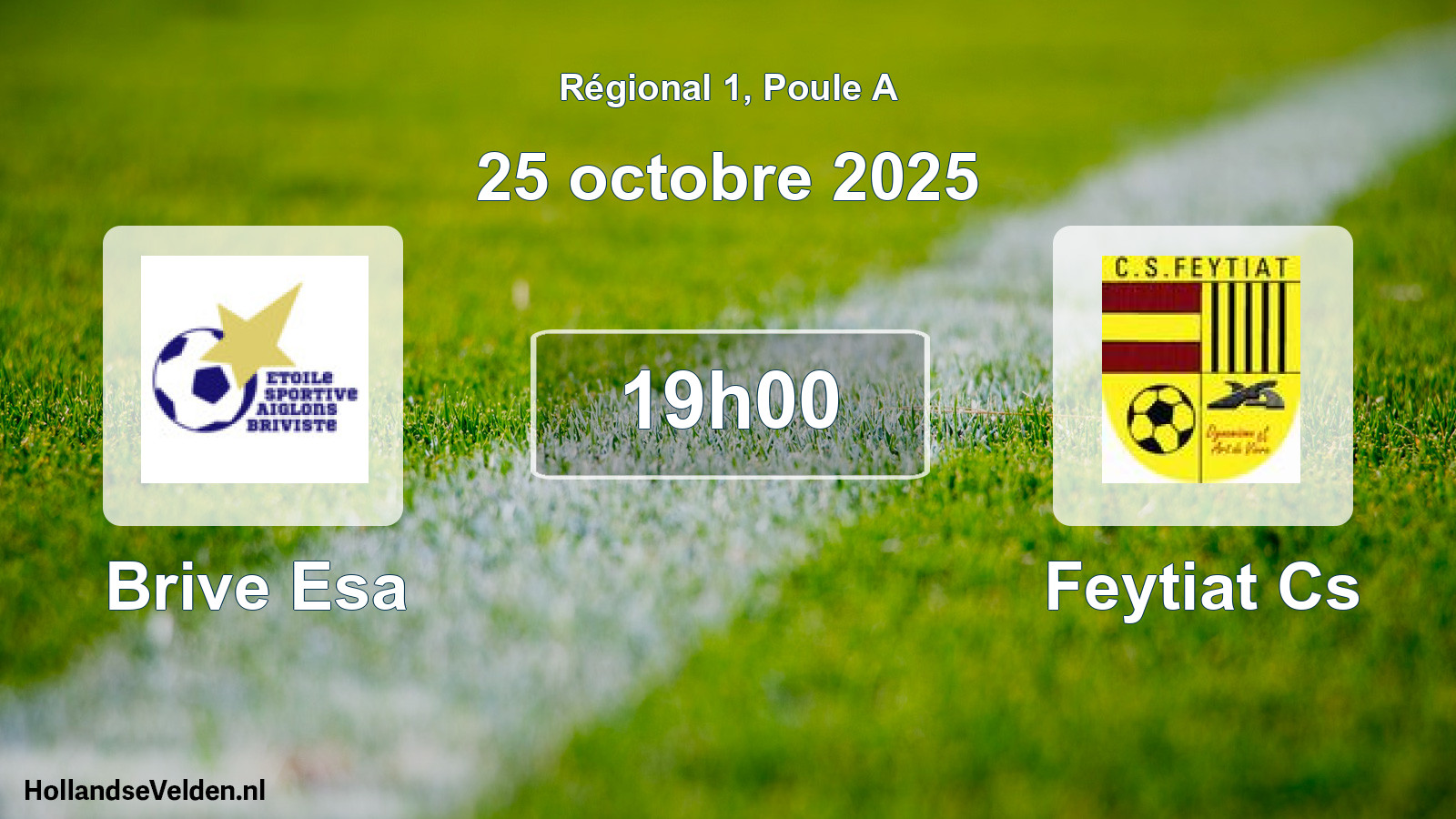 Geplande wedstrijd: Brive Esa - Feytiat Cs (25 oktober 2025)