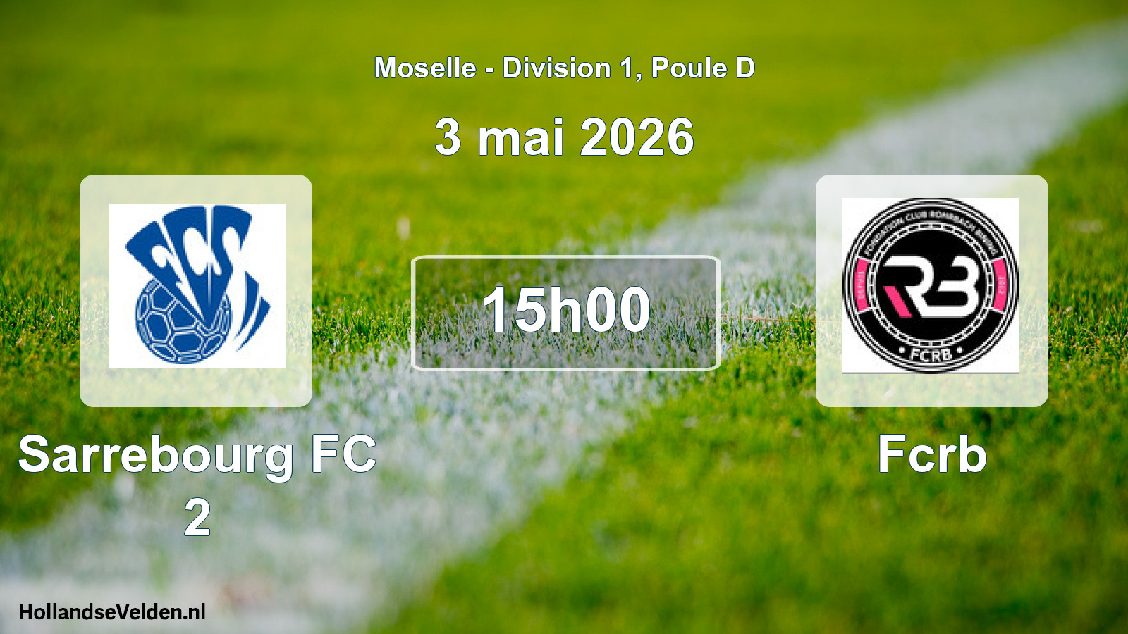Scheduled Match: Sarrebourg FC 2 - Fcrb (3 May 2026)