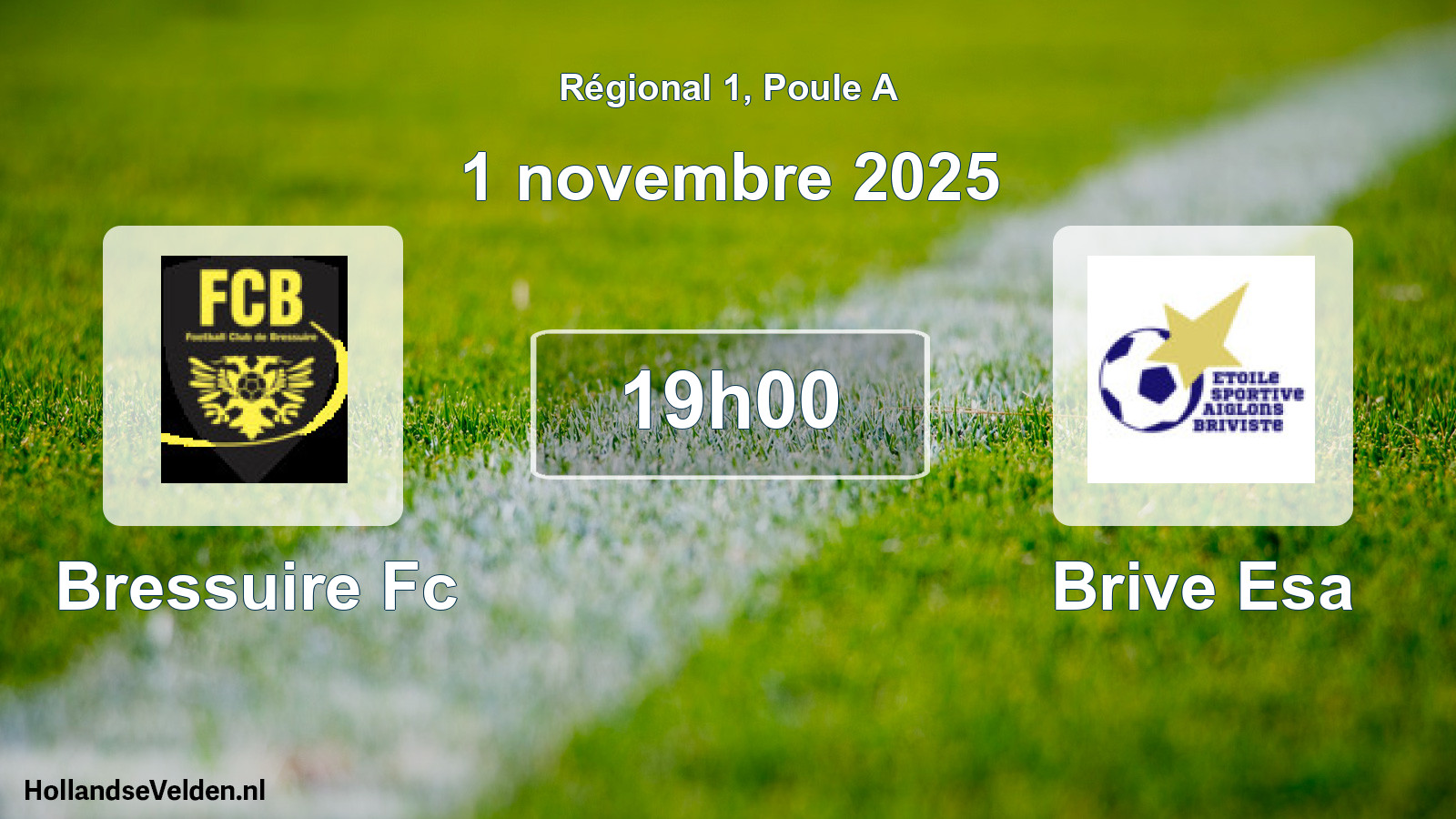 Geplande wedstrijd: Bressuire Fc - Brive Esa (1 novembre 2025)