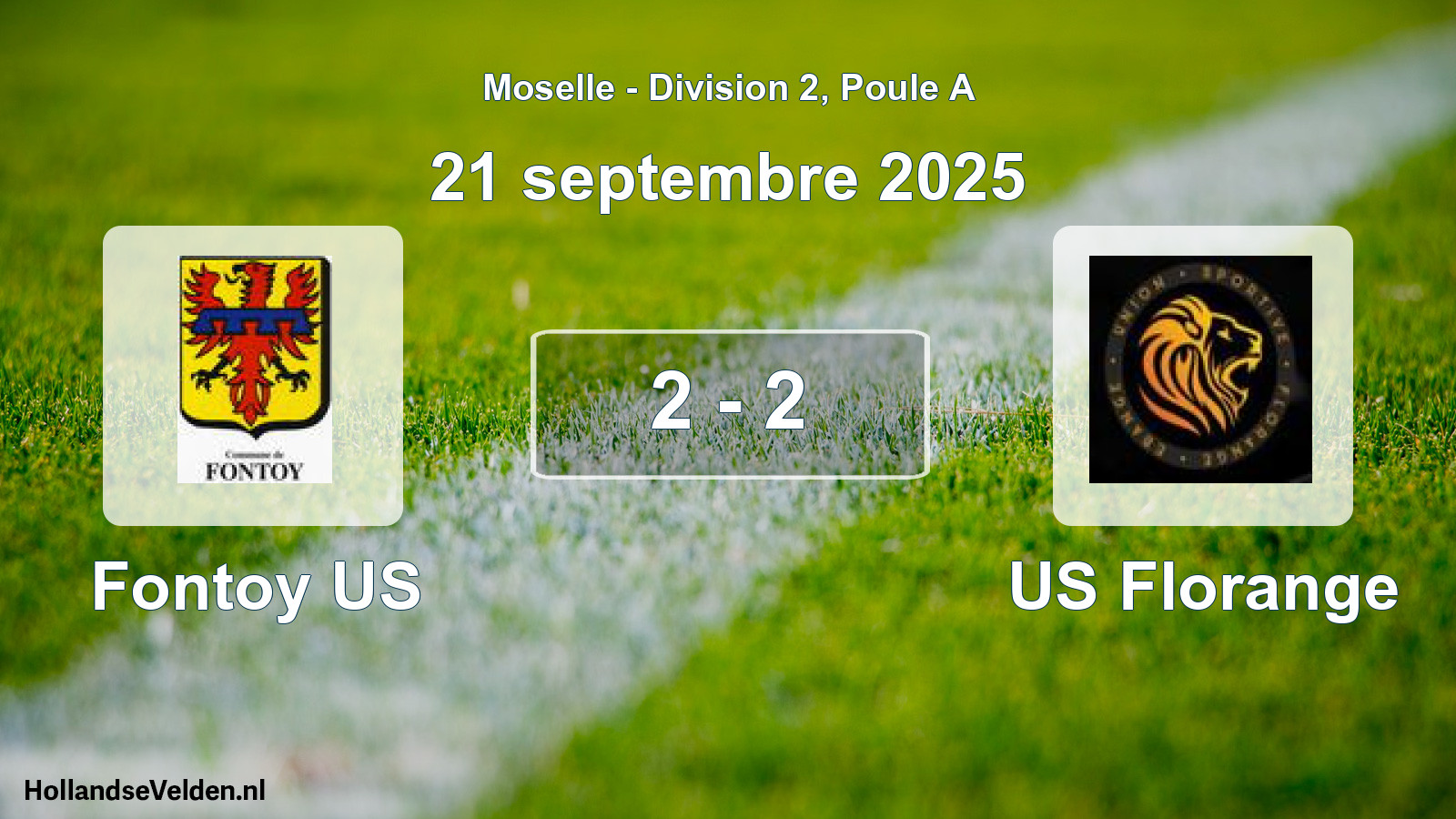 Match joué: Fontoy US - US Florange 2 - 2 (21 septembre 2025)