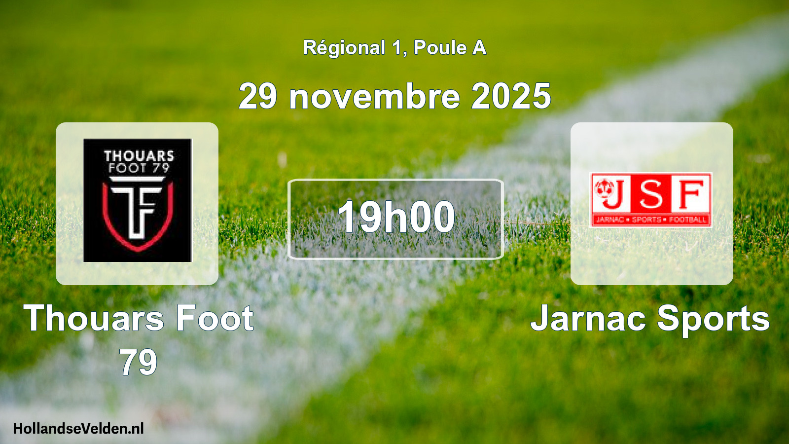 Geplande wedstrijd: Thouars Foot 79 - Jarnac Sports (29 novembre 2025)