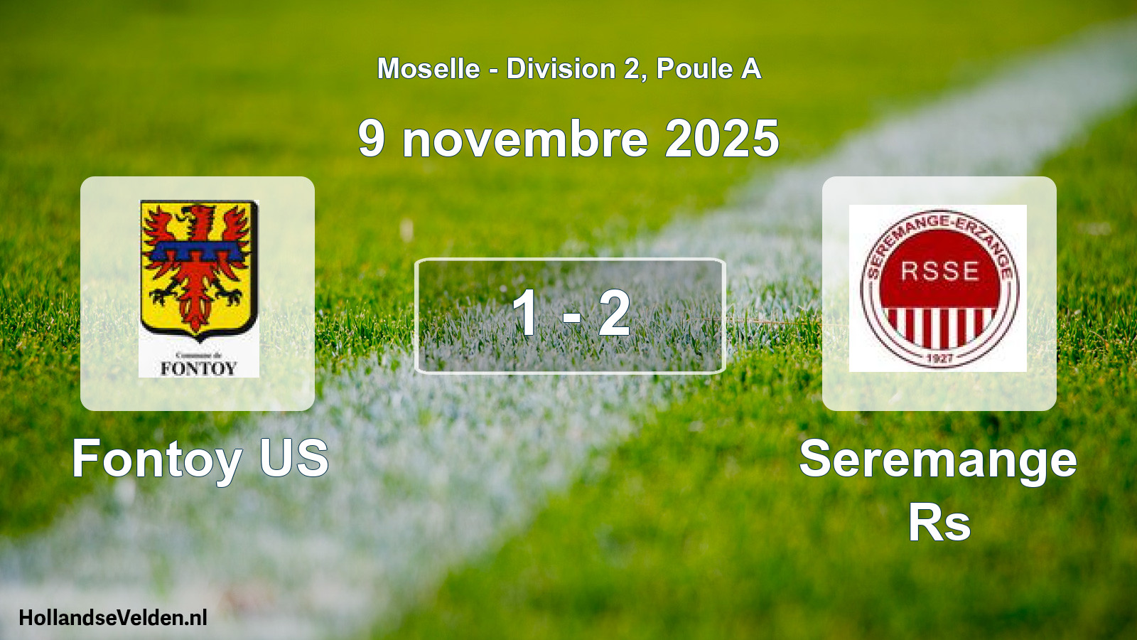 Gespeelde wedstrijd: Fontoy US - Seremange Rs 1 - 2 (9 november 2025)