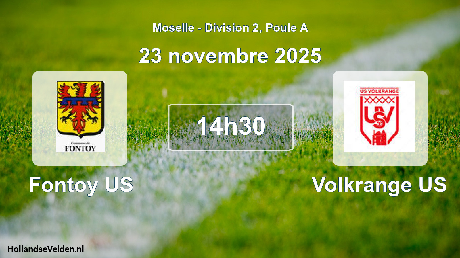 Scheduled Match: Fontoy US - Volkrange US (23 November 2025)