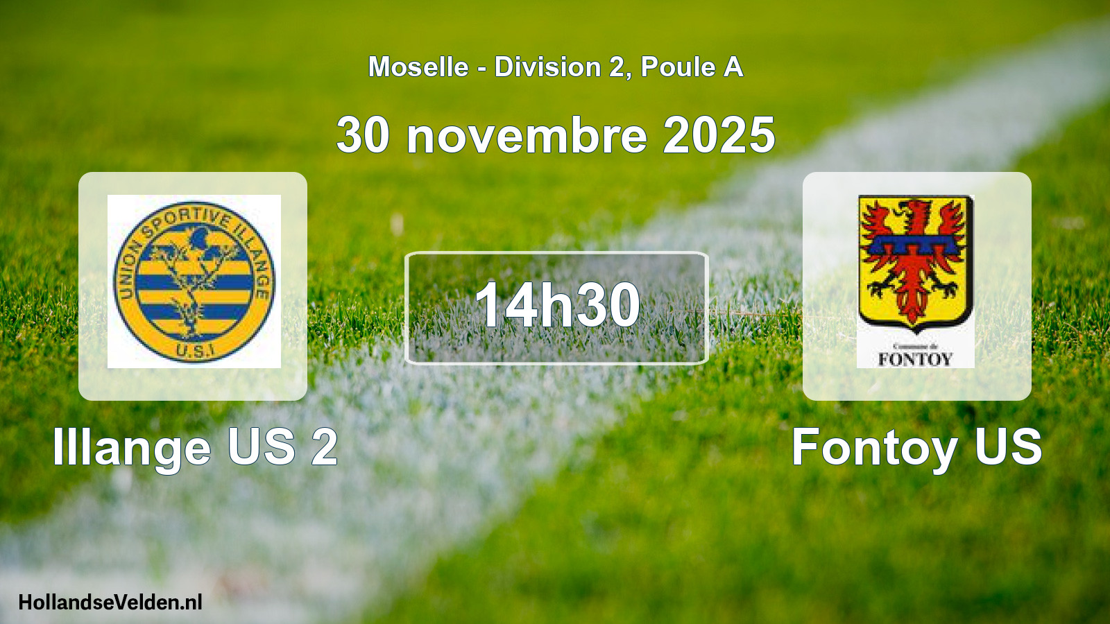 Geplande wedstrijd: Illange US 2 - Fontoy US (30 november 2025)