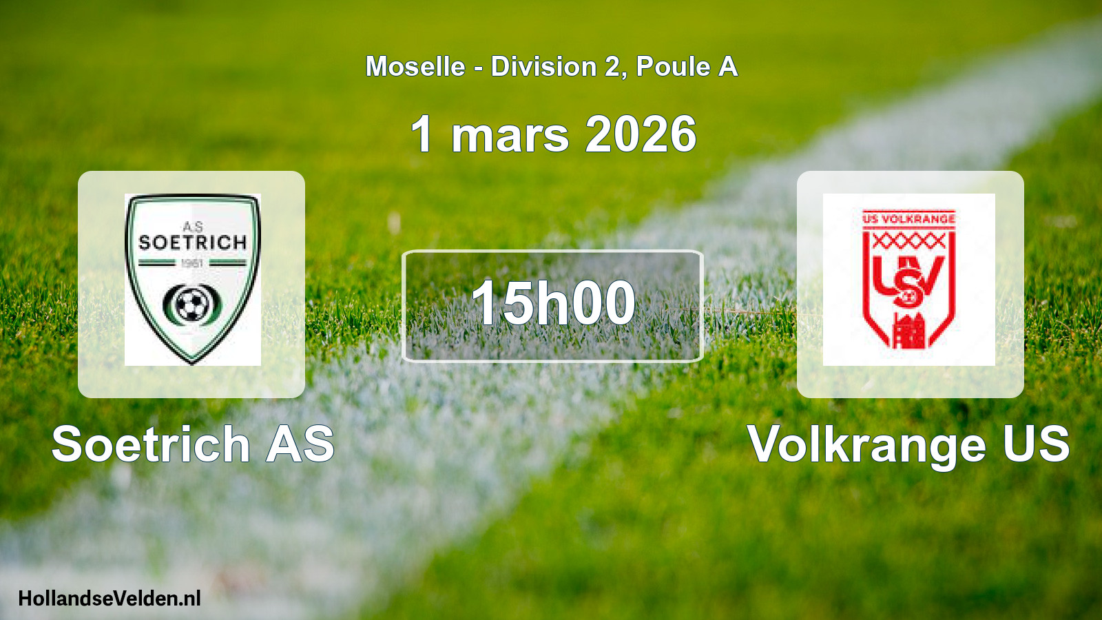 Scheduled Match: Soetrich AS - Volkrange US (1 March 2026)