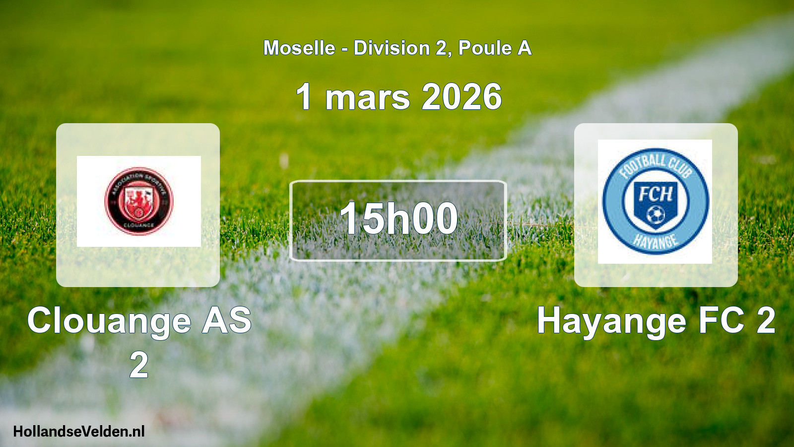 Scheduled Match: Clouange AS 2 - Hayange FC 2 (1 March 2026)