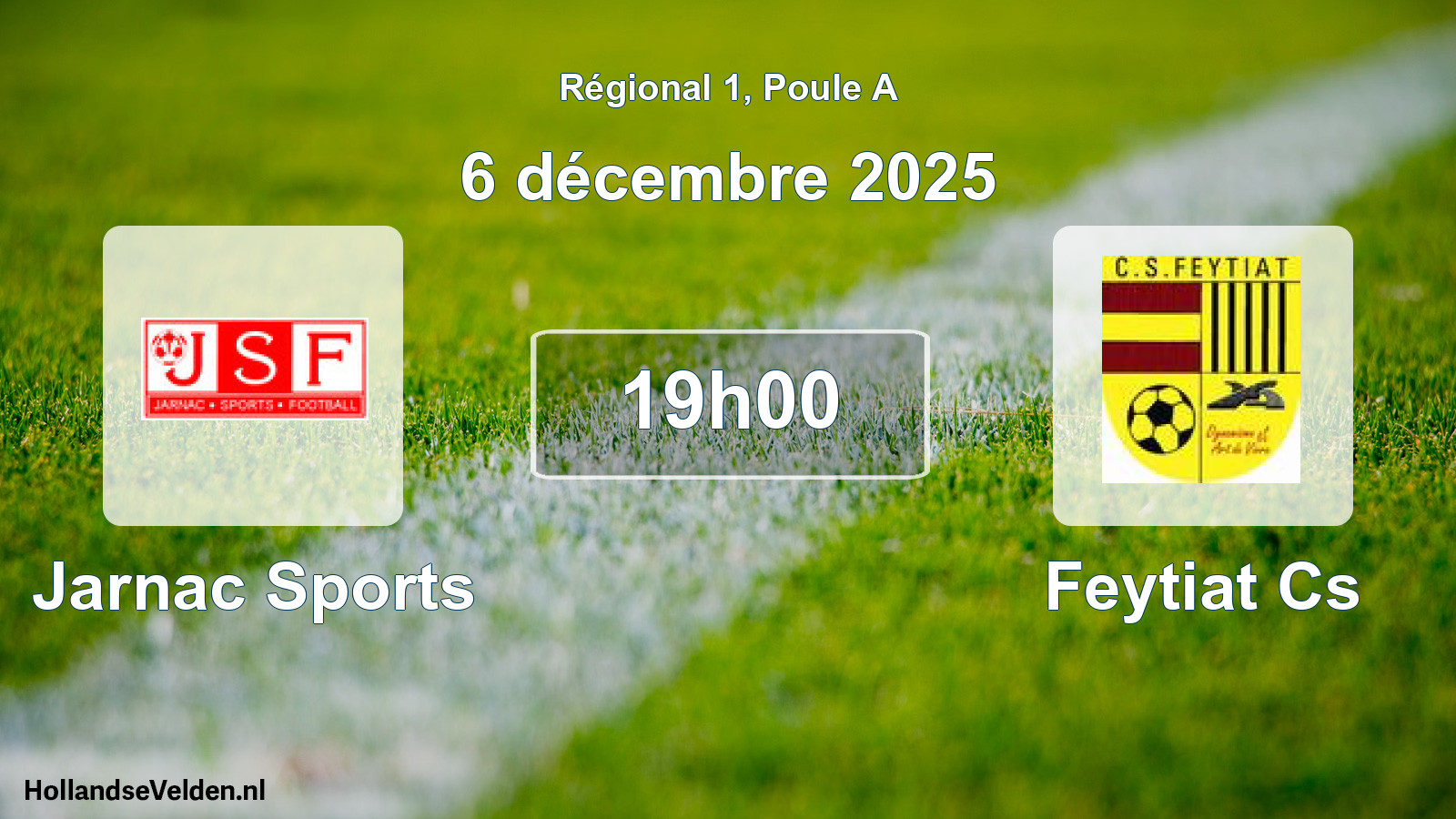 Scheduled Match: Jarnac Sports - Feytiat Cs (6 December 2025)