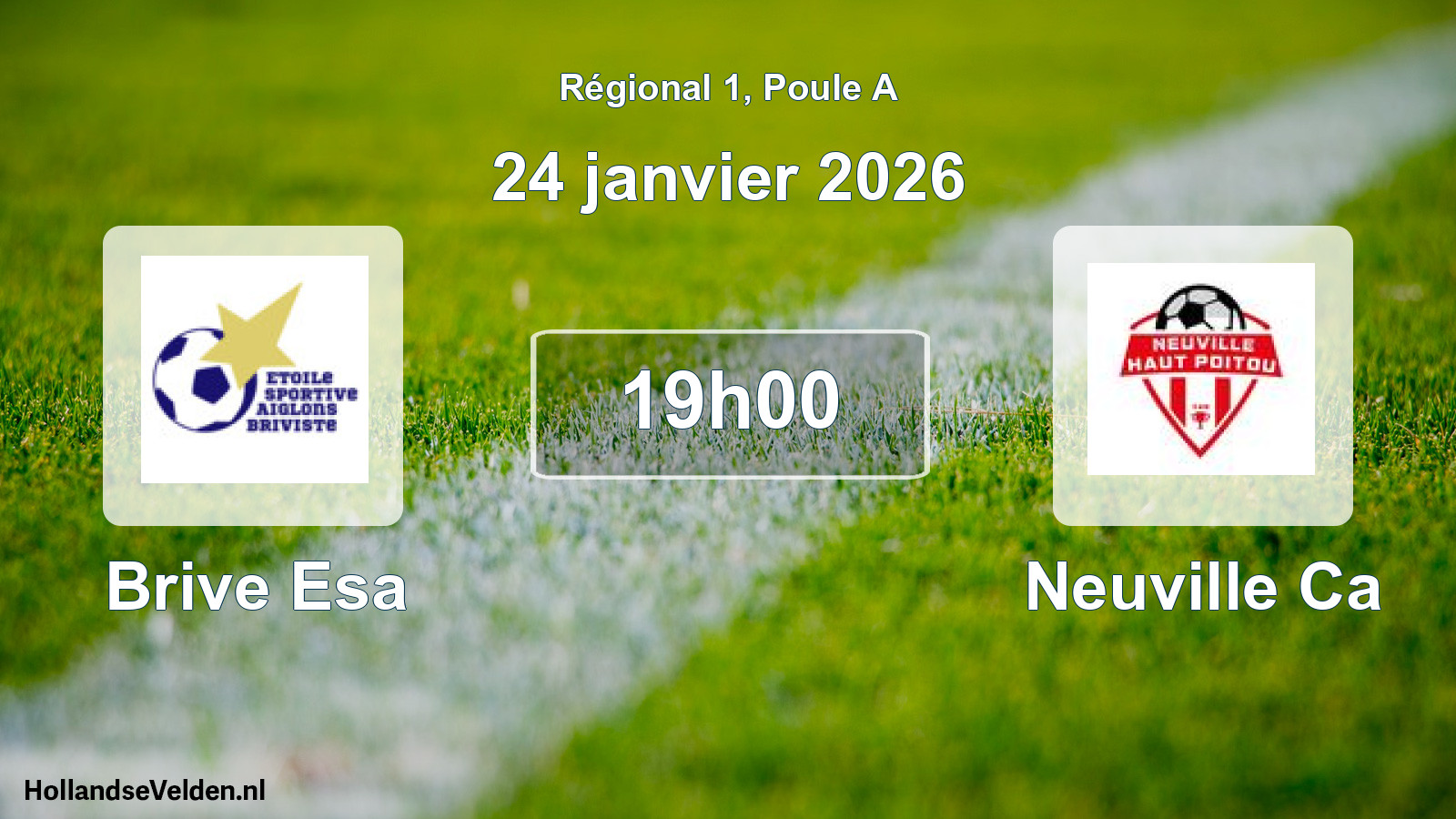 Geplande wedstrijd: Brive Esa - Neuville Ca (24 januari 2026)