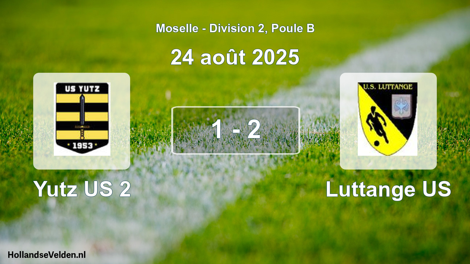 Total number of matches played: Yutz US 2 - Luttange US 1 - 2 (24 August 2025)