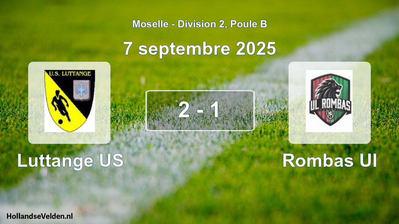 Match joué: Luttange US - Rombas Ul 2 - 1 (7 septembre 2025)