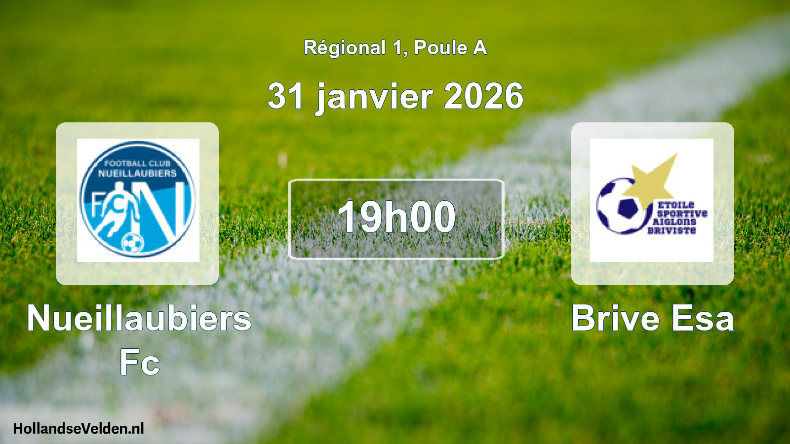 Geplande wedstrijd: Nueillaubiers Fc - Brive Esa (31 januari 2026)