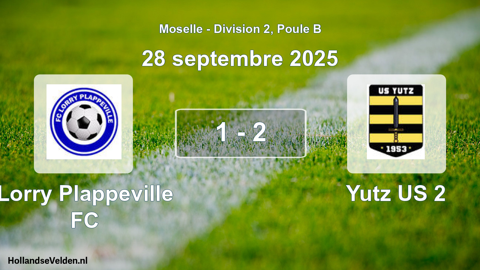 Total number of matches played: Lorry Plappeville FC - Yutz US 2 1 - 2 (28 September 2025)