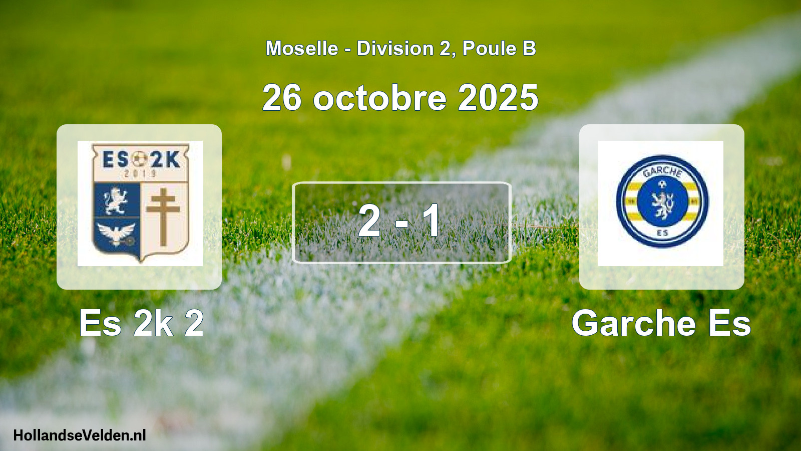 Match joué: Es 2k 2 - Garche Es 2 - 1 (26 octobre 2025)