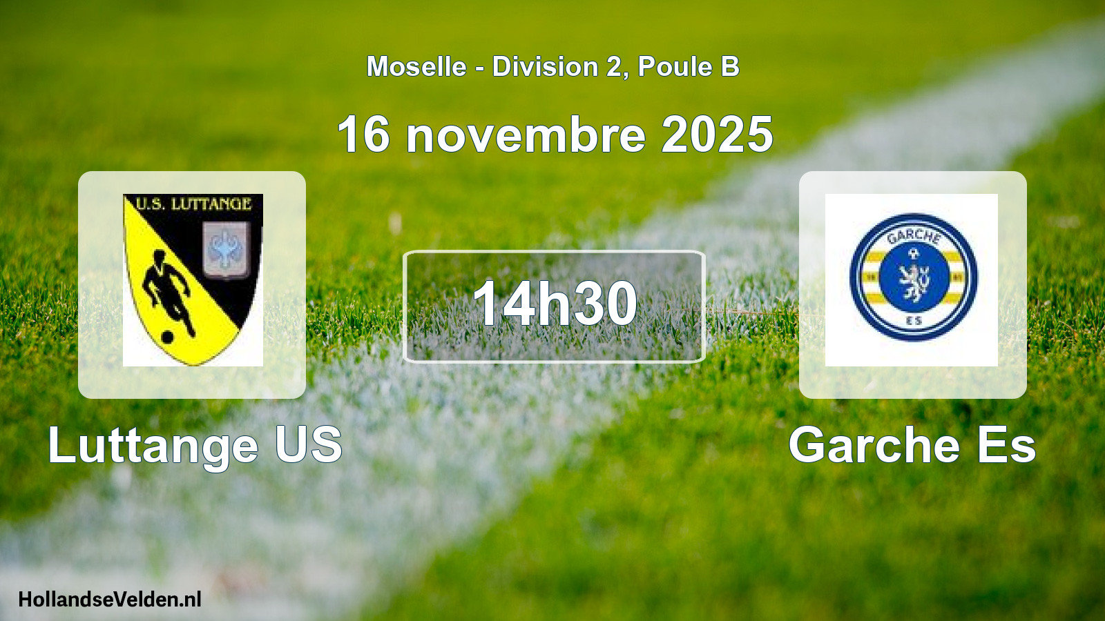 Match programmé: Luttange US - Garche Es (16 novembre 2025)