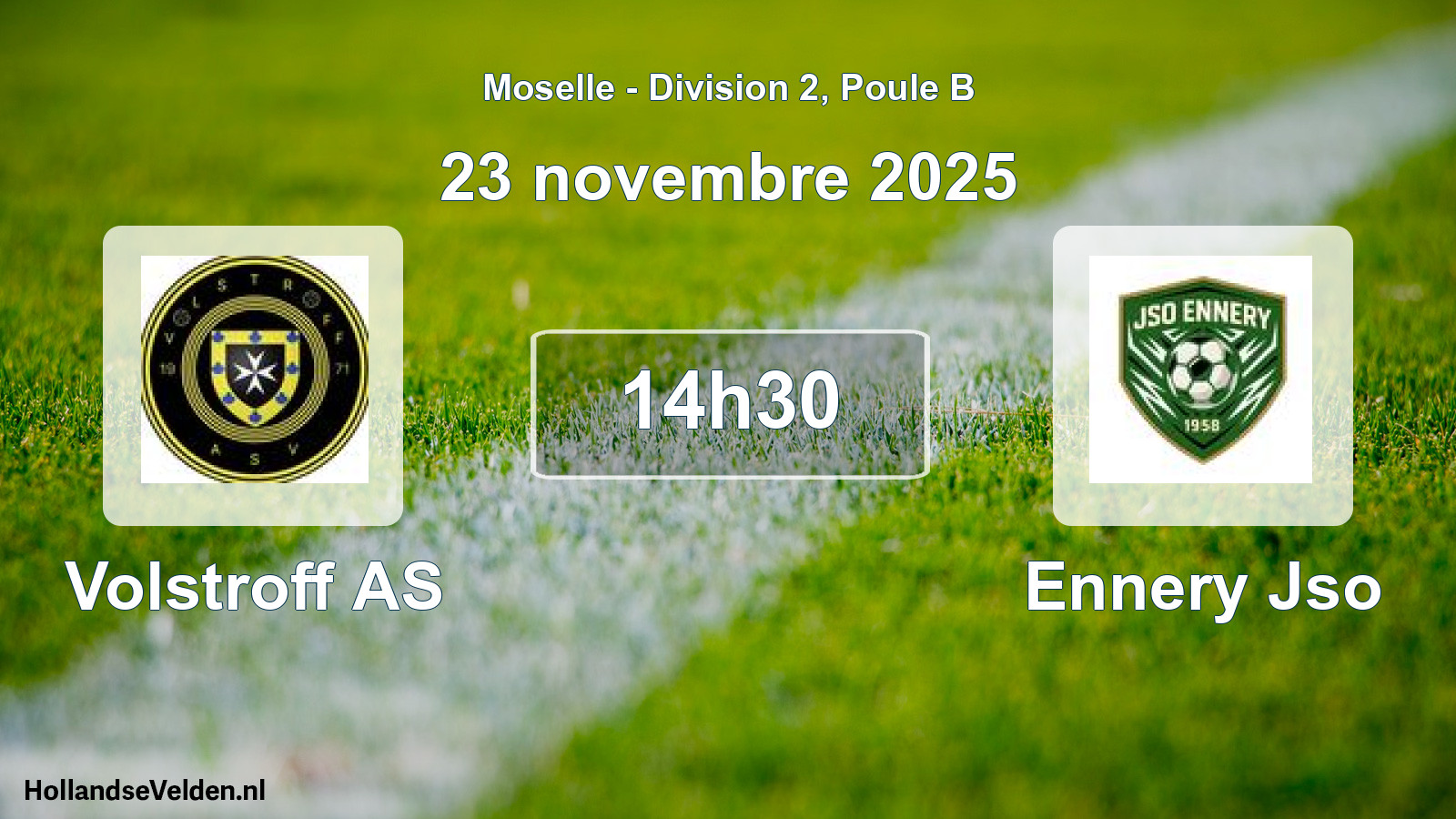 Match programmé: Volstroff AS - Ennery Jso (23 novembre 2025)